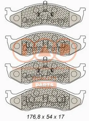 Brake Pad Set, disc brake (704-21050G)