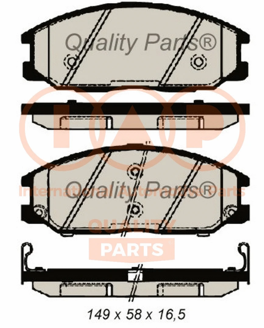 Brake Pad Set, disc brake (704-18032G)