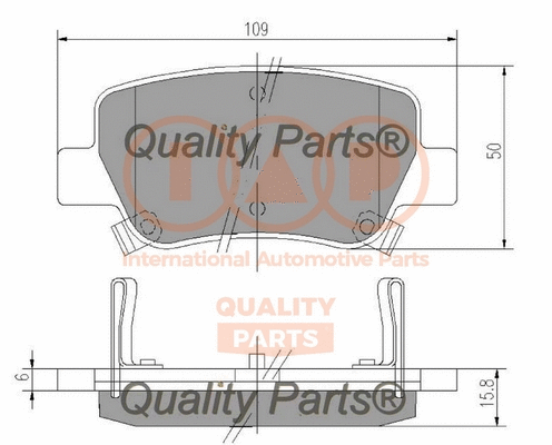 Brake Pad Set, disc brake (704-17203)