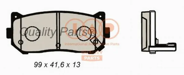 Brake Pad Set, disc brake (704-21041)