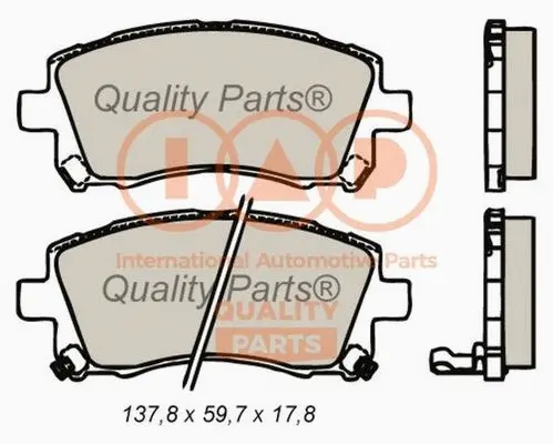 Brake Pad Set, disc brake (704-15050P)