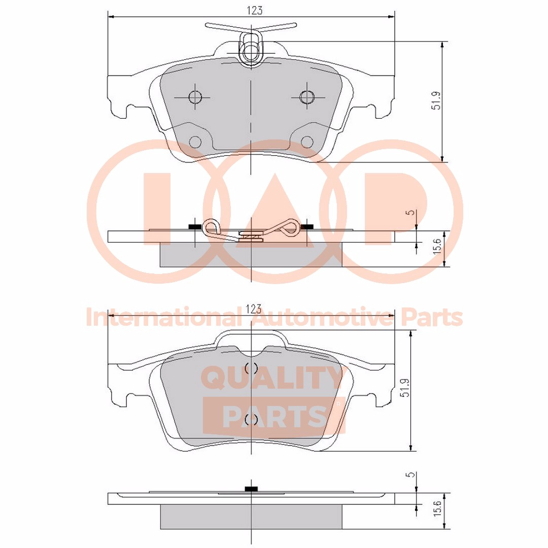 Brake Pad Set, disc brake (704-04043X)