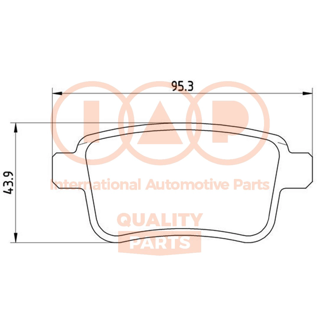 Brake Pad Set, disc brake (704-29081P)