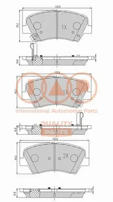Brake Pad Set, disc brake (704-07130)