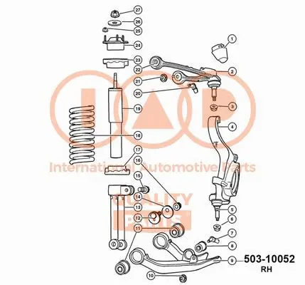 Control/Trailing Arm, wheel suspension