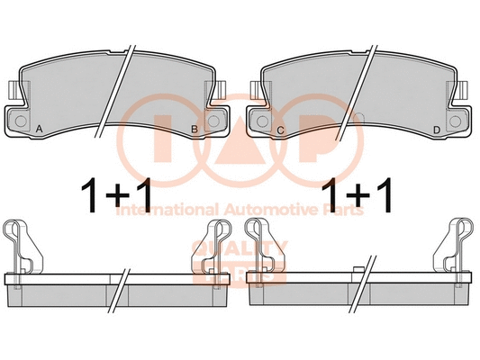 Brake Pad Set, disc brake (704-17188)