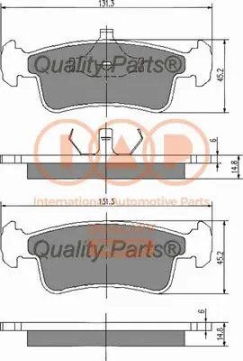 Brake Pad Set, disc brake (704-16030)