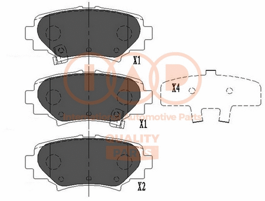Brake Pad Set, disc brake (704-11030)