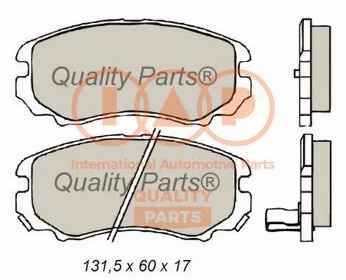 Brake Pad Set, disc brake (704-21022)
