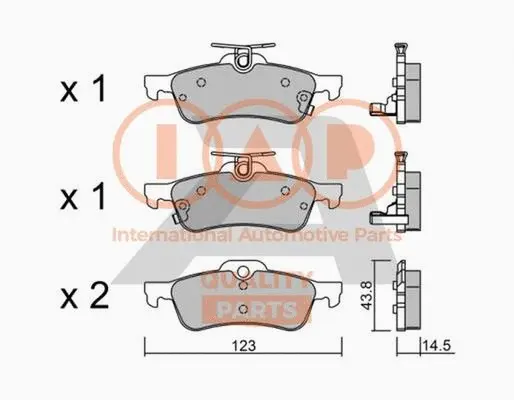 Brake Pad Set, disc brake (704-17005P)