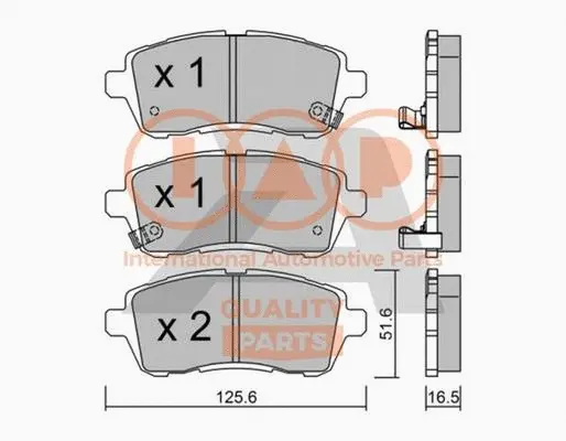 Brake Pad Set, disc brake (704-03100P)