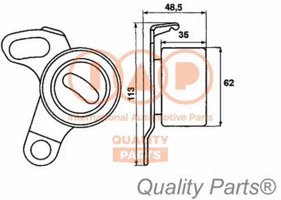 Tensioner Pulley, timing belt (127-17052)