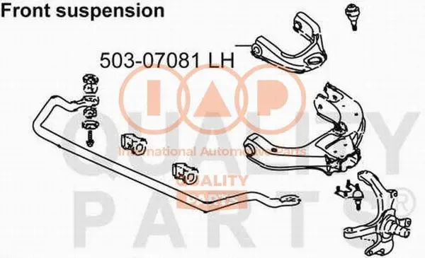 Control/Trailing Arm, wheel suspension (503-07081)