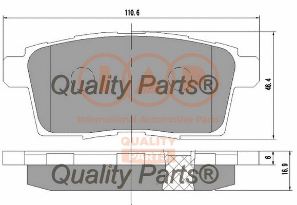 Brake Pad Set, disc brake (704-11102)