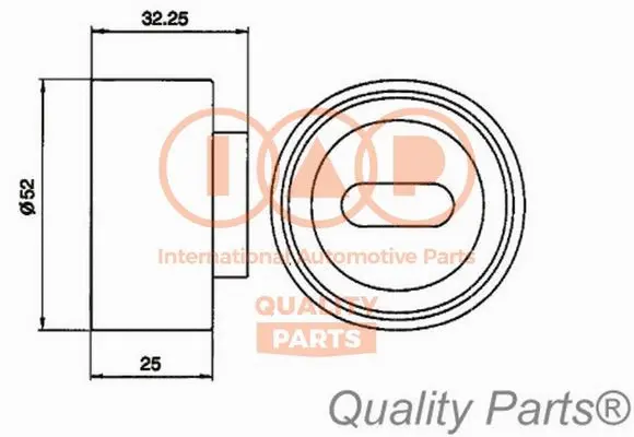 Tensioner Pulley, timing belt (127-21030)
