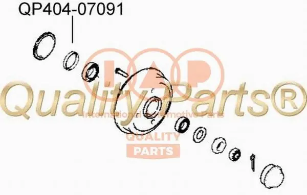 Shaft Seal, wheel hub (404-07091)