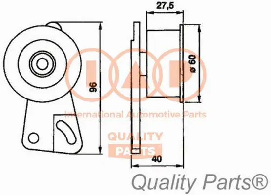 Tensioner Pulley, timing belt (127-15020)