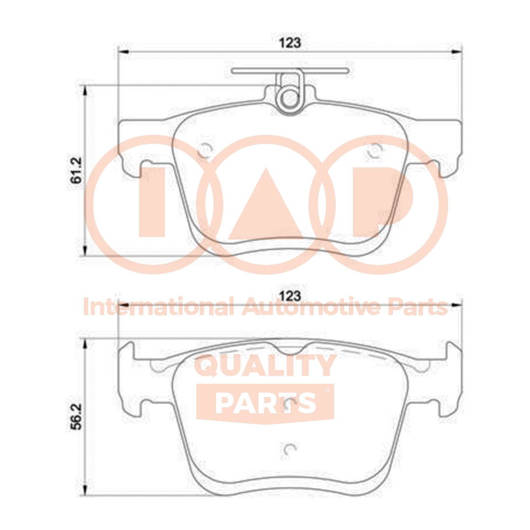 Brake Pad Set, disc brake (704-50045P)