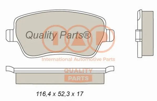Brake Pad Set, disc brake (704-13093P)