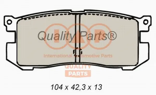 Brake Pad Set, disc brake (704-11053)