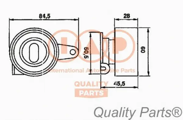 Tensioner Pulley, timing belt (127-06051)