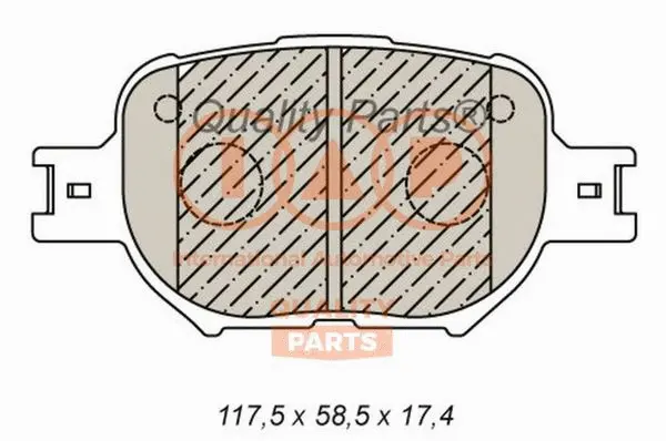 Brake Pad Set, disc brake (704-17190P)