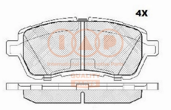 Brake Pad Set, disc brake (704-11084X)
