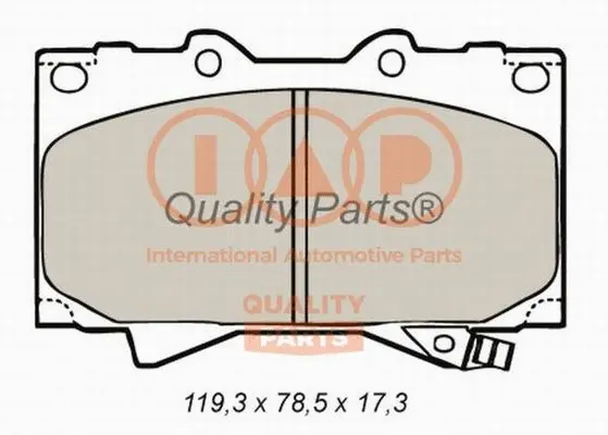 Brake Pad Set, disc brake (704-17052P)