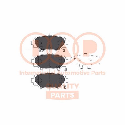 Brake Pad Set, disc brake (704-11030X)