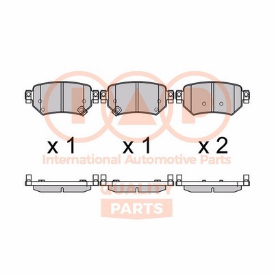 Brake Pad Set, disc brake (704-11152X)