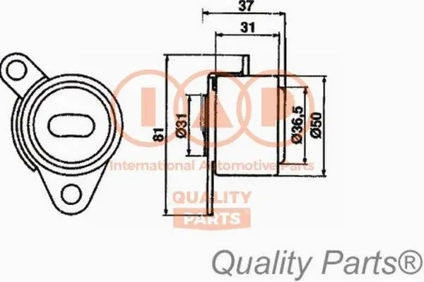 Tensioner Pulley, timing belt (127-12083)