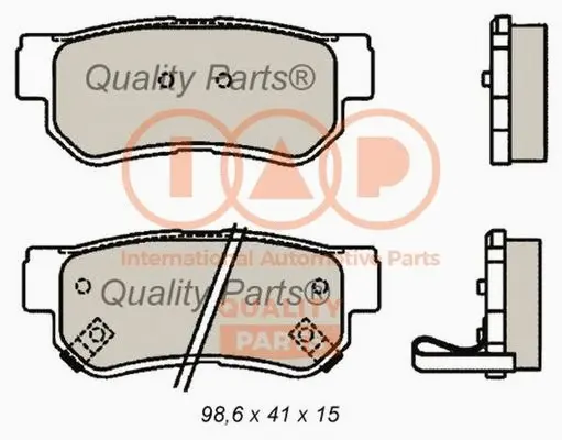 Brake Pad Set, disc brake (704-21066)