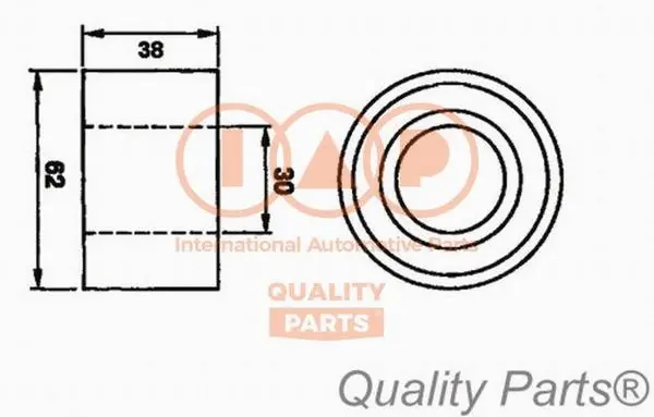Tensioner Pulley, timing belt (127-09010)