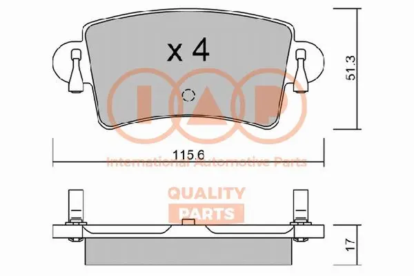 Brake Pad Set, disc brake (704-13161P)
