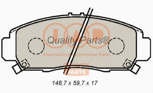 Brake Pad Set, disc brake (704-06090)