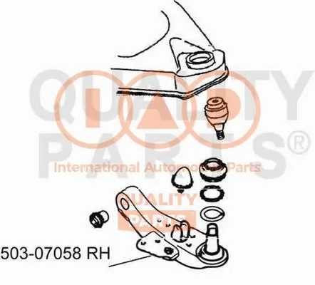 Control/Trailing Arm, wheel suspension (503-07058)