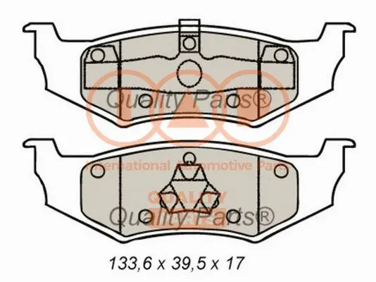 Brake Pad Set, disc brake (704-02061)