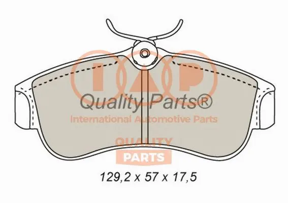 Brake Pad Set, disc brake (704-13081)