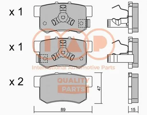 Brake Pad Set, disc brake (704-06064P)