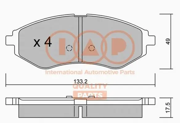 Brake Pad Set, disc brake (704-20080P)
