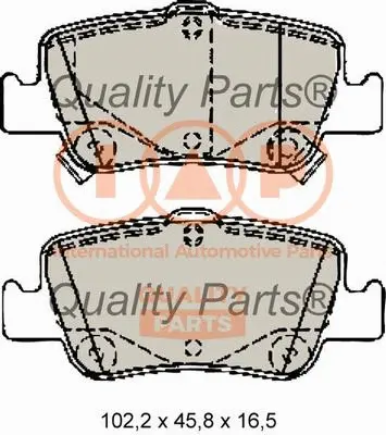 Brake Pad Set, disc brake (704-17197)