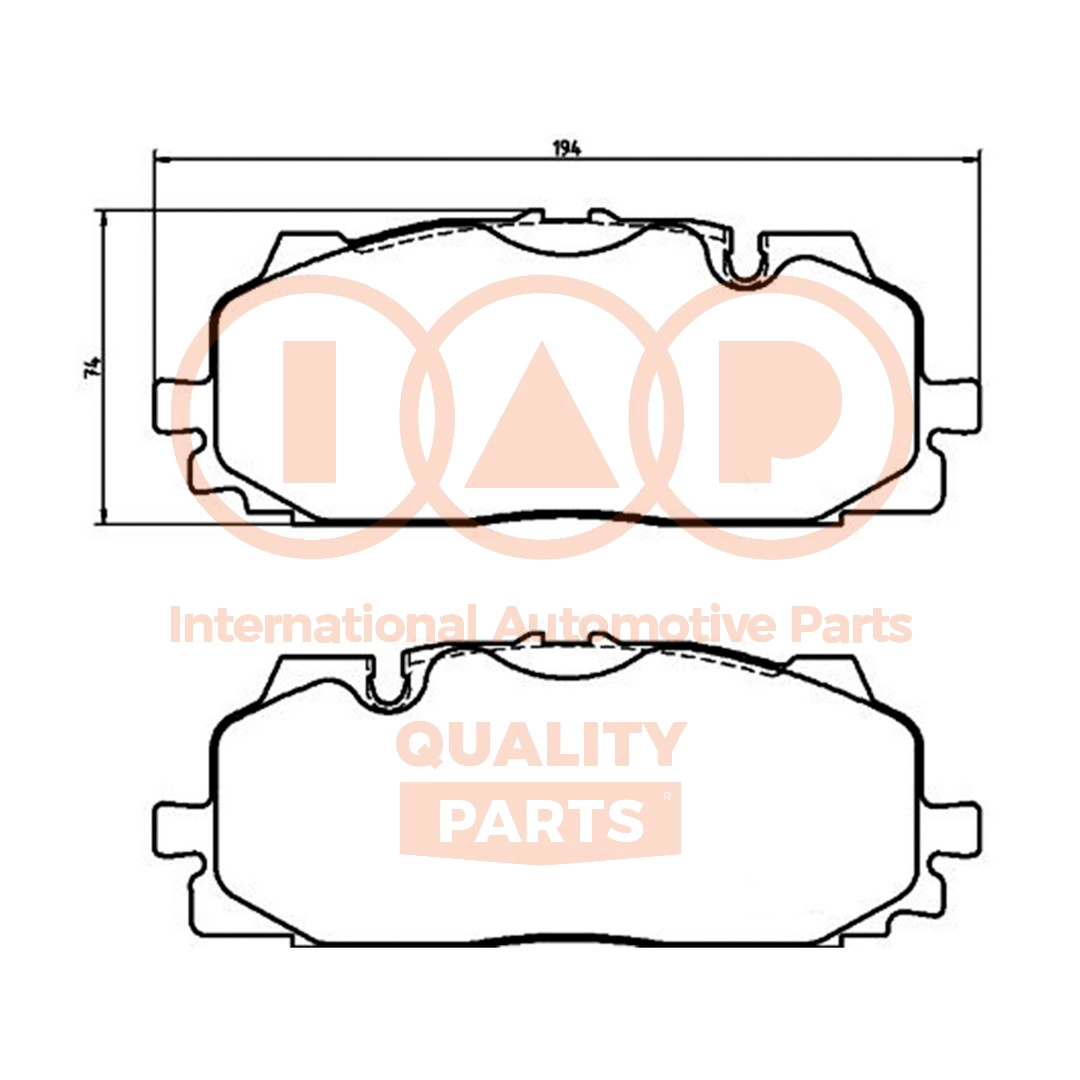 Brake Pad Set, disc brake (704-50065P)