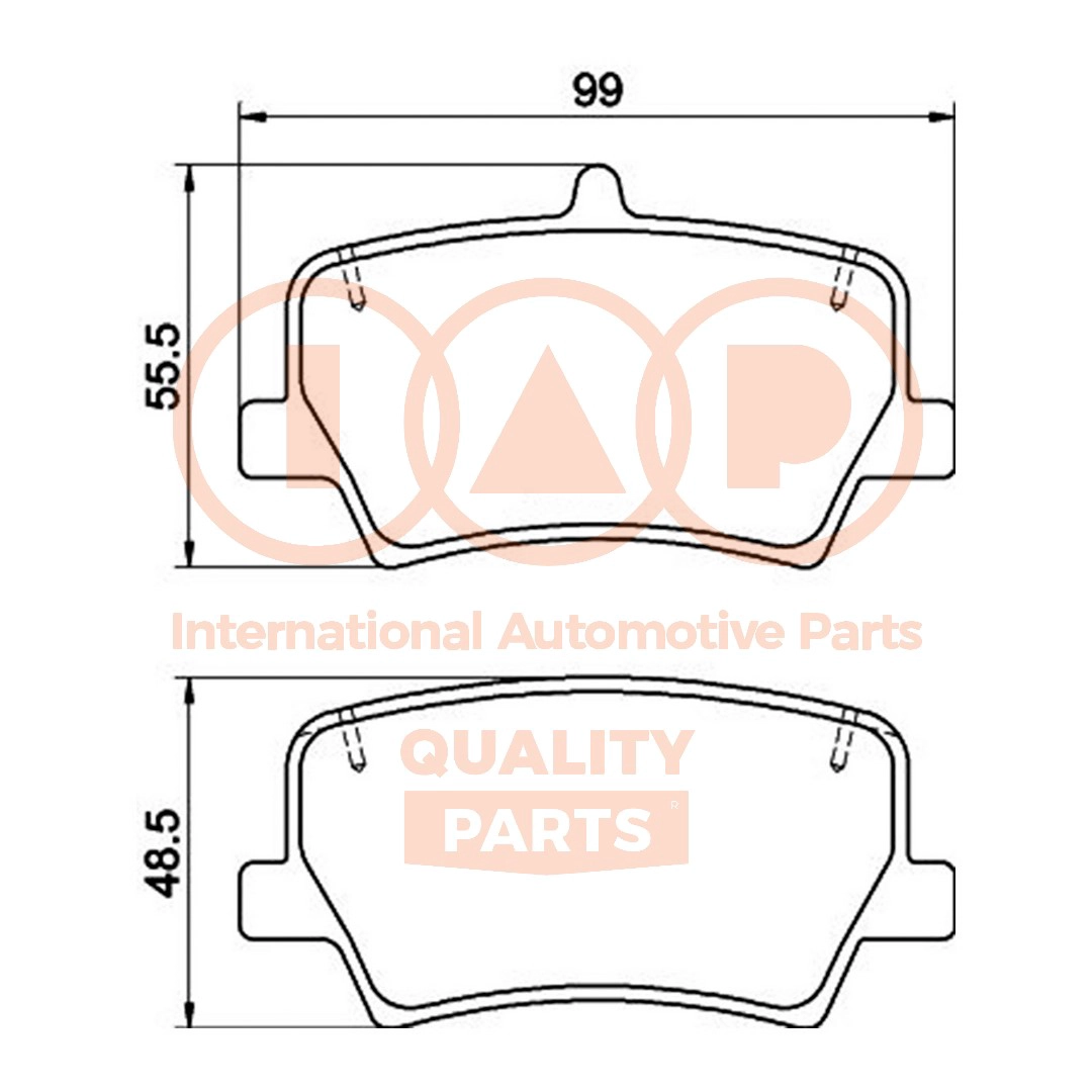 Brake Pad Set, disc brake (704-56043)
