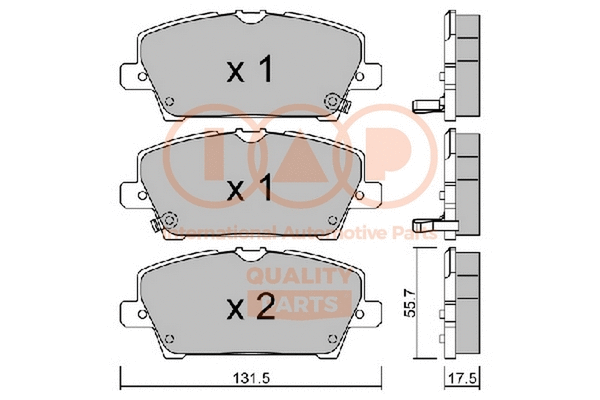 Brake Pad Set, disc brake (704-06028)