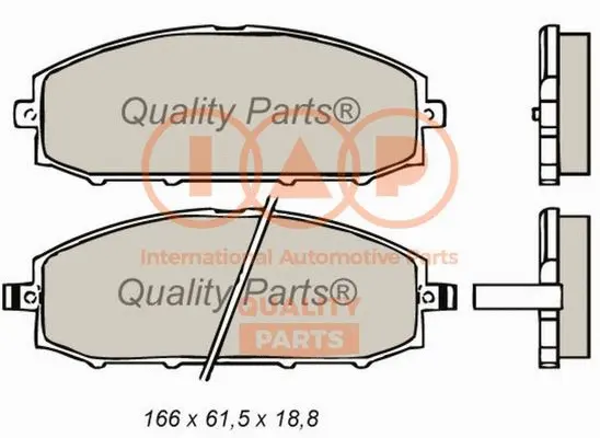 Brake Pad Set, disc brake (704-13031)