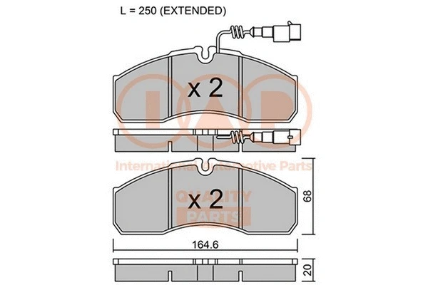 Brake Pad Set, disc brake (704-13172P)