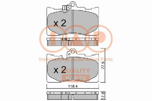 Brake Pad Set, disc brake (704-17113P)