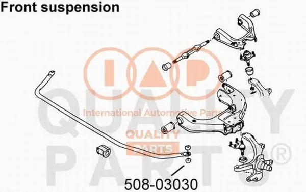 Mounting, stabiliser bar (508-03030)