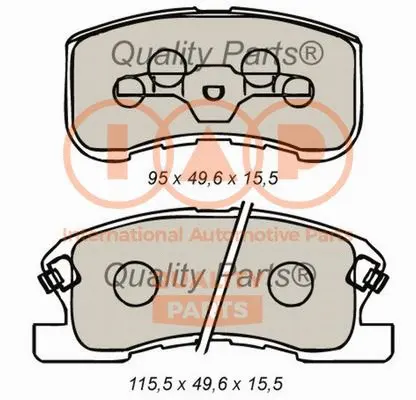 Brake Pad Set, disc brake (704-03066)