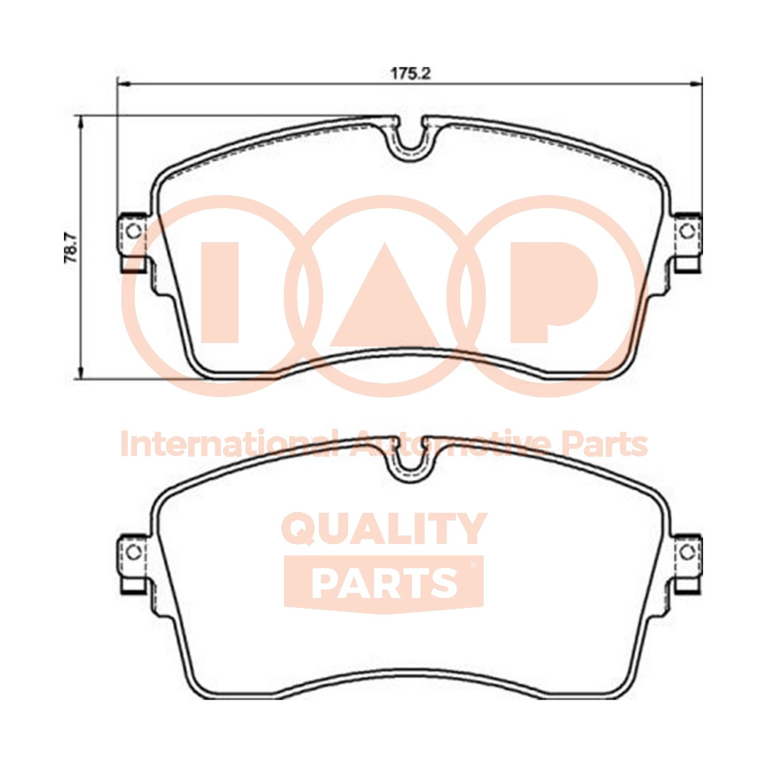Brake Pad Set, disc brake (704-14091)